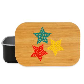 STAR. CHRISTMAS. MERRY CHRISTMAS. MERRY CHRISTMAS - Lunch Box - black - Front