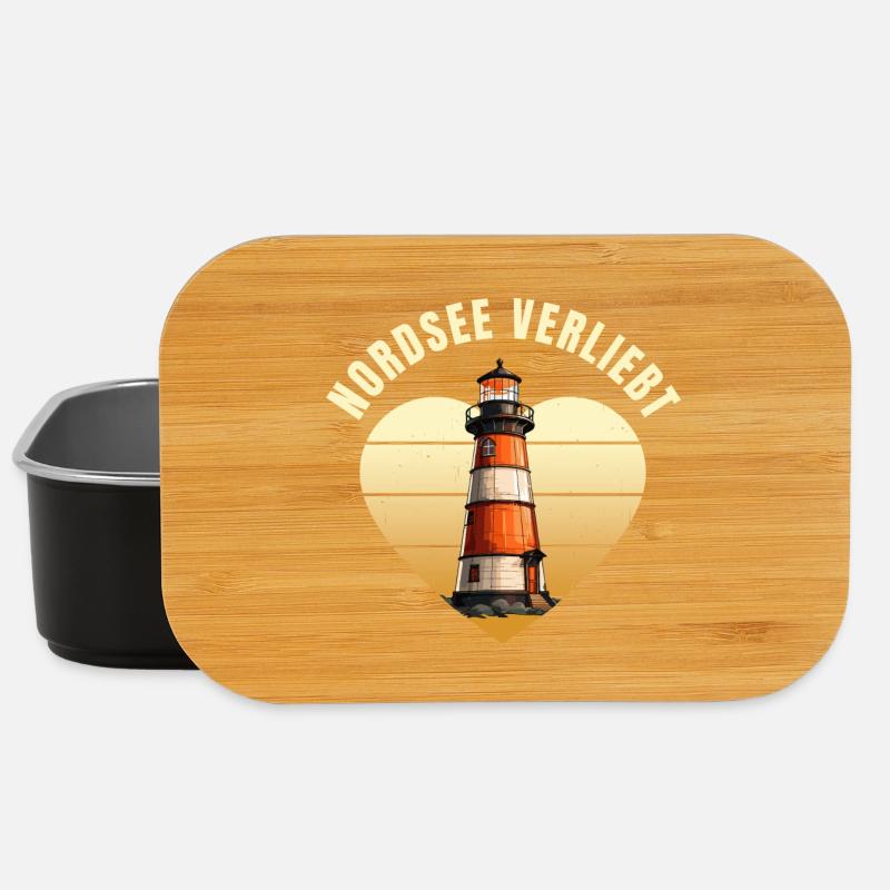 Nordsee verliebt - Lunch Box - Schwarz