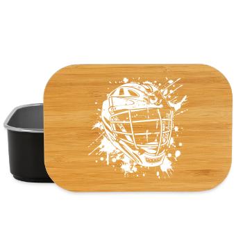 Lacrosse Helmet Street Art - Lunch Box - black - Front