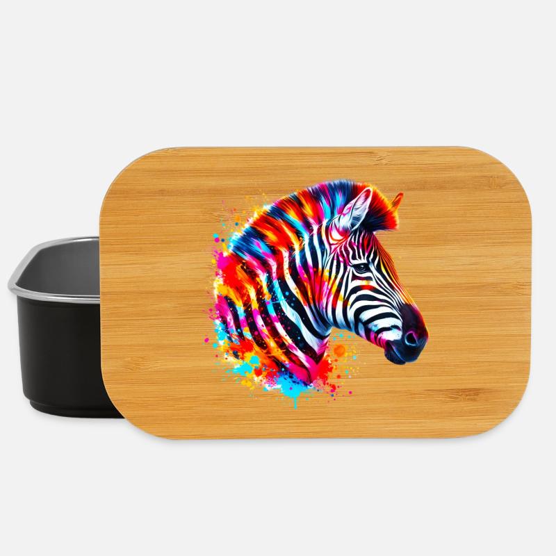 Zebra - Lunch Box - Schwarz