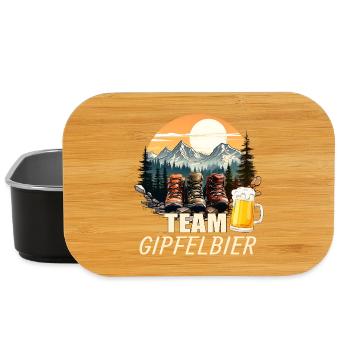 Team Gipfelbier - Lunch Box - Schwarz - Vorne