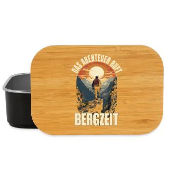 Das Abenteuer ruft - Bergzeit - Lunch Box - Schwarz - Vorne