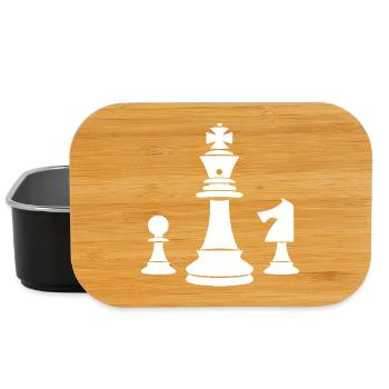 Chess Pieces Sketch - Lunch Box - black - Front