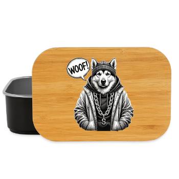 Wolfhound Streetwear Pullover Hoodie - Lunch Box - black - Front