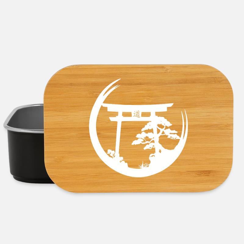 Japanische Atmosphäre (weiß) - Lunch Box - Schwarz