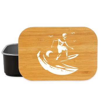 Dessin de surf - Boîte à goûter - noir - Devant