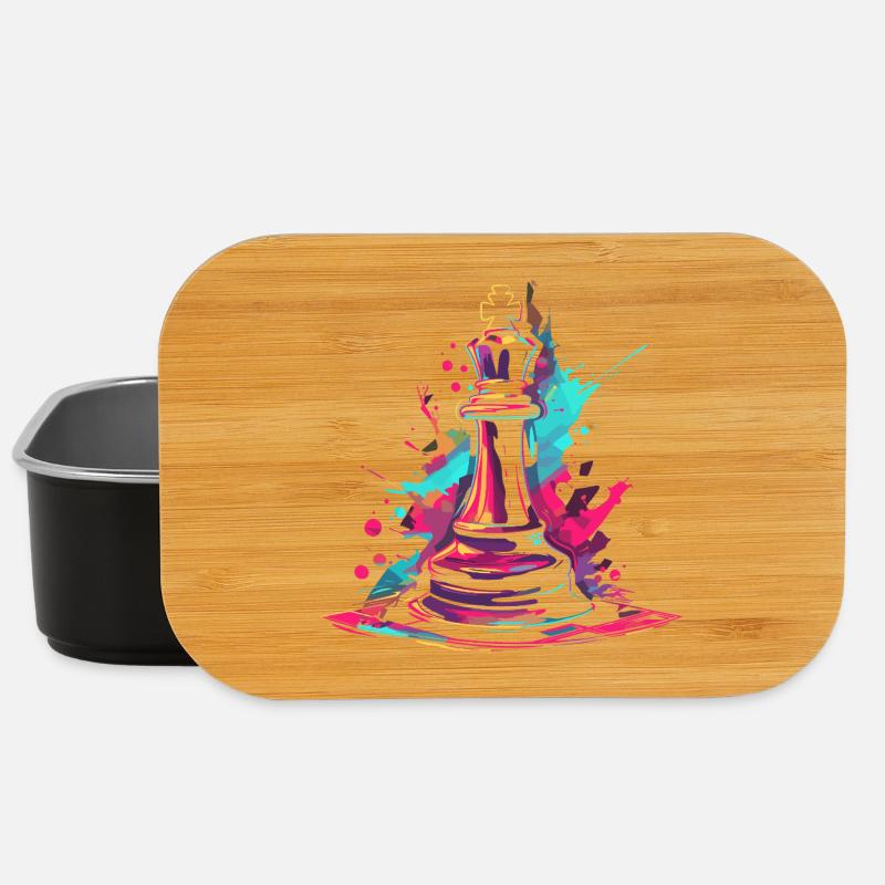 Schach Graffiti - Lunch Box - Schwarz