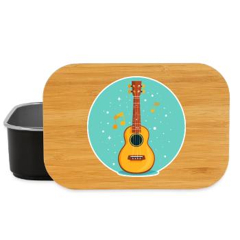 Ukulele Illustration - Lunch Box - Schwarz - Vorne