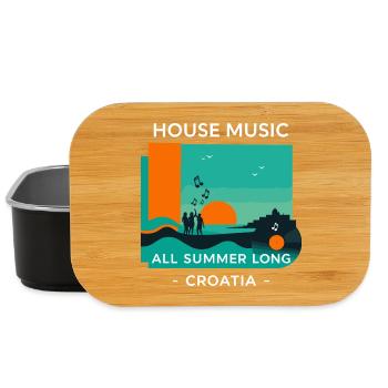 Croatie House Music - Boîte à goûter - noir - Devant