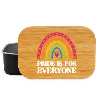 LGBT Pride Month - Pride is for Everyone - Lunch Box - black - Front