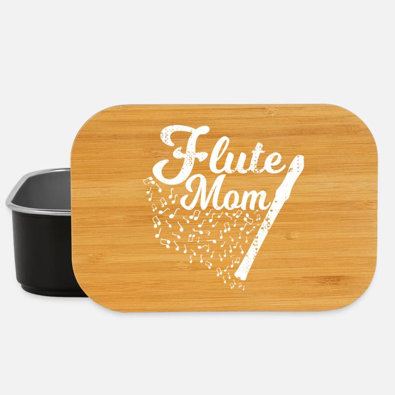 Flötenspieler Mama - Lunch Box - Schwarz