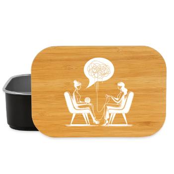 Psychotherapie Therapeutin Psychologin Geschenk - Lunch Box - Schwarz - Vorne