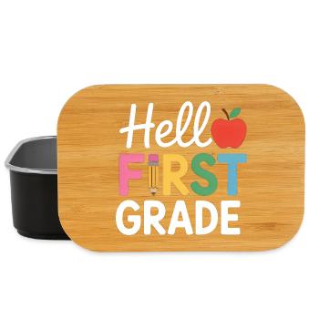 Hello First Grade Back To School - Lunch Box - Schwarz - Vorne
