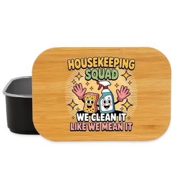Funny Cleaning Design - Lunch Box - black - Front