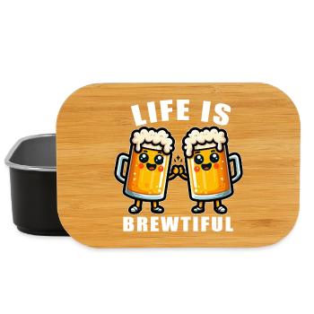 Life is Brewtiful Mugs - Boîte à goûter - noir - Devant