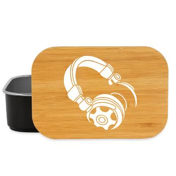 Headphone Silhouette: DJ & Music Vibes - Lunch Box - black - Front