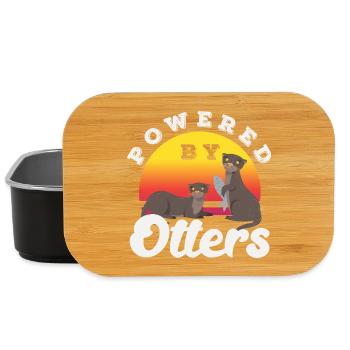 Otter Tierliebhaber Seeotter Cartoon - Lunch Box - Schwarz - Vorne