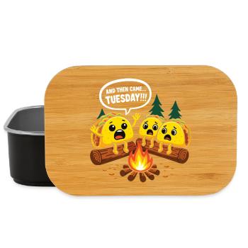 And Then Came Tuesday Food Tacos Lovers - Lunch Box - black - Front