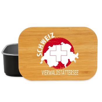 Lake lucerne - Lunch Box - black - Front
