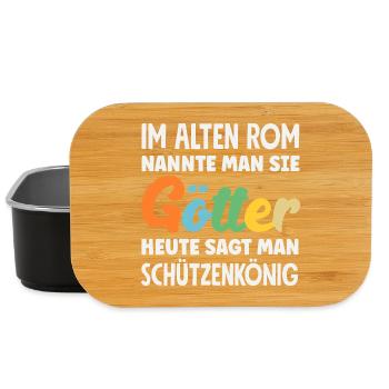 Götter Schützenkönig Lustiger Schützenfest Spruch - Lunch Box - Schwarz - Vorne