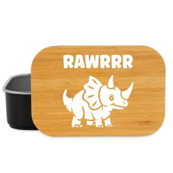 Cute Little Dinosaur - Lunch Box - black - Front