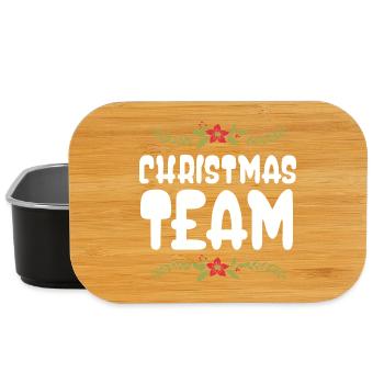 Weihnachten Team Christmas - Lunch Box - black - Front