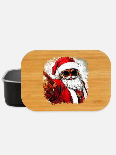 Weihnachtsmann Hip Hop - Lunch Box - Schwarz