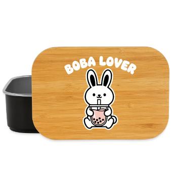 Boba Bunny Lover - Lunch Box - black - Front