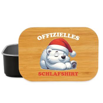 Chemise de nuit officielle Ours polaire de Noël - Boîte à goûter - noir - Devant
