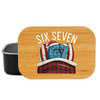 67 Six Seven Pajamas Italian meme Sleep Shirt - Lunch Box - black - Front