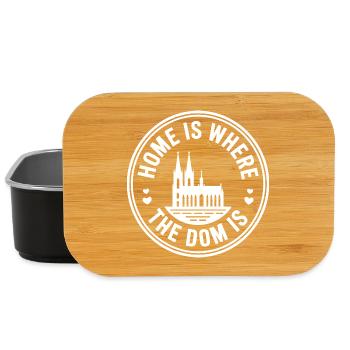 Cologne Home est là où le Dom est Cologne Carnaval Cologne - Boîte à goûter - noir - Devant