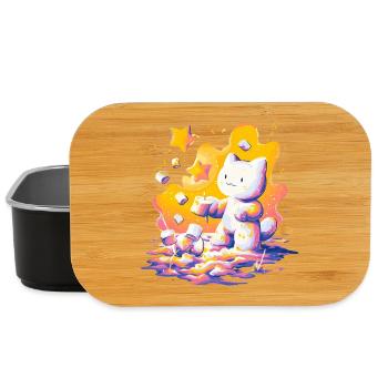 Katzen-Kosmos Neon-Palette - Lunch Box - Schwarz - Vorne