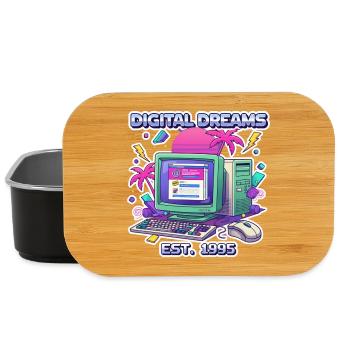 Digital Dreams 1995 – Vintage PC Design - Lunch Box - black - Front