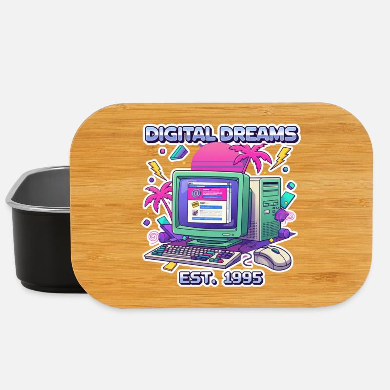 Digital Dreams 1995 – Vintage PC Design - Lunch Box - Schwarz