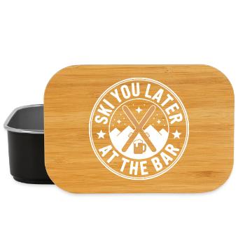 Ski You Later At The Bar Skiing Après Ski Bar - Lunch Box - black - Front