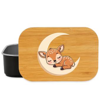 Mondruh Rehkitz Schlafen - Lunch Box - Schwarz - Vorne