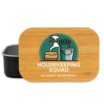 Funny Cleaning Design - Lunch Box - black - Front