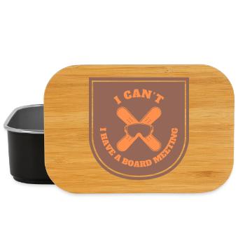 Snowboarding Board Meeting - Lunch Box - Schwarz - Vorne