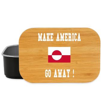 Make America go away ! - Greenland not for Sale - - Lunch Box - black - Front