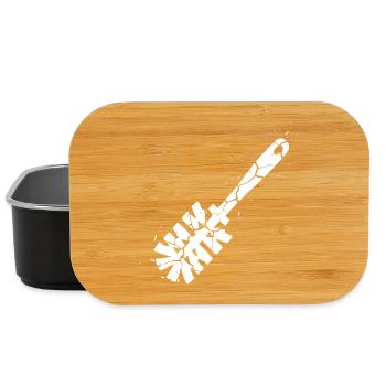 Toilet Brush Grunge Toilet Humor Vector - Lunch Box - black - Front