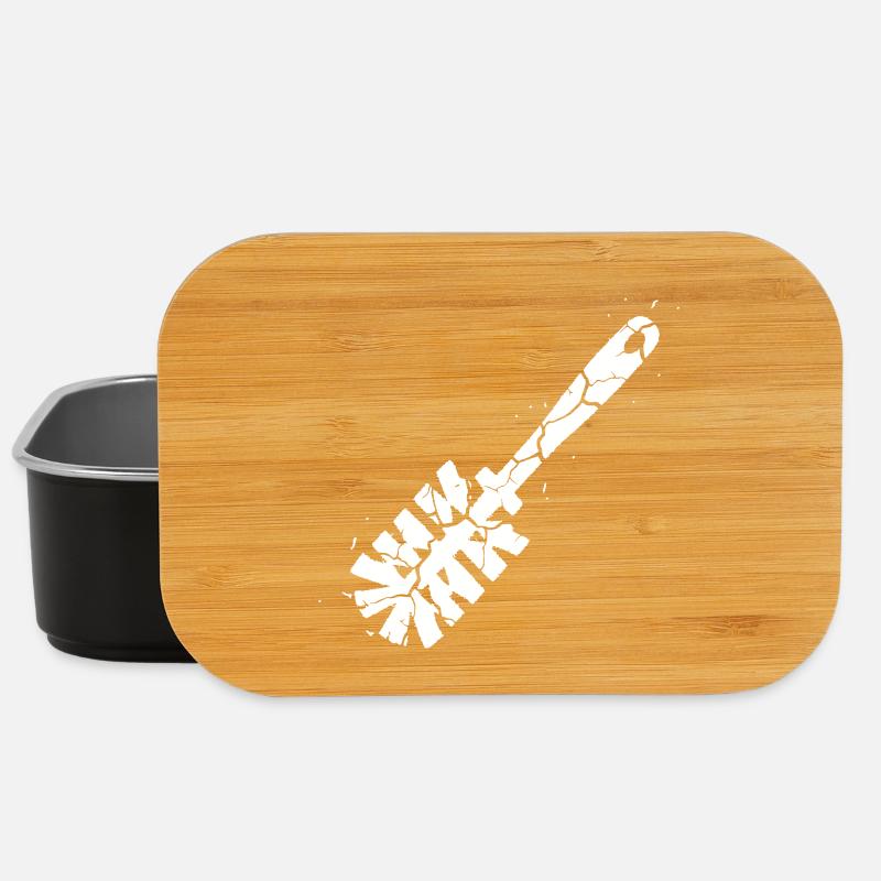 Klobürste Grunge WC Humor Vektor - Lunch Box - Schwarz
