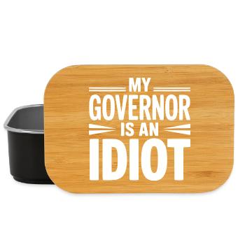 Mon gouverneur est un idiot - Boîte à goûter - noir - Devant
