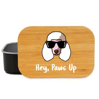 Lustige Pudel-Sonnenbrille Hey Paws Up Geschenk - Lunch Box - Schwarz - Vorne