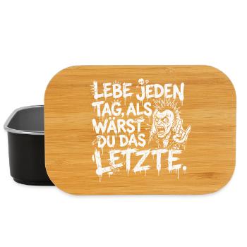 Live Every Day, Funny Twisted Proverb - Lunch Box - black - Front