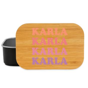 Karla comme prénom - Boîte à goûter - noir - Devant