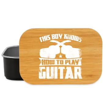Lustiger Gitarrist - Lunch Box - Schwarz - Vorne