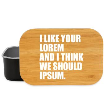 Perfect humor for graphic designers, web designers - Lunch Box - black - Front