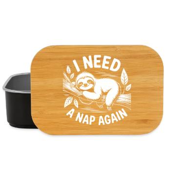 I need a nap - Lunch Box - black - Front