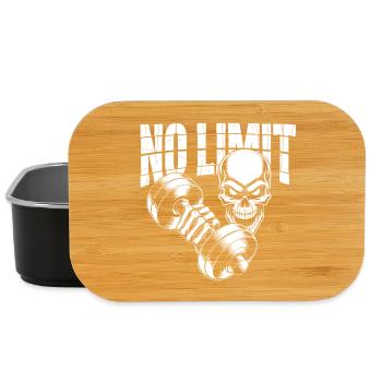 No Limit Skull Bodybuilding - Lunch Box - Schwarz - Vorne