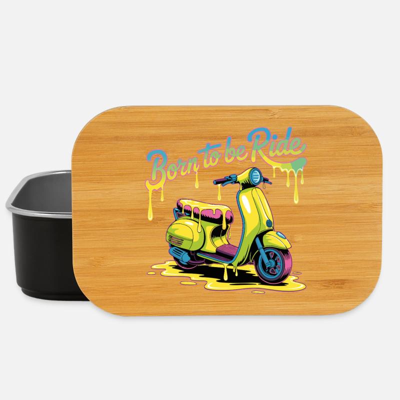 Born To Ride Scooter Neon Splash - Lunch Box - black